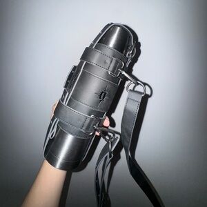 [SOLD] darker wavs faux leather water bottle and holder